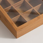 دلتى صندوق شاي بامبو 23.5*23.5*9.5سم image number 4