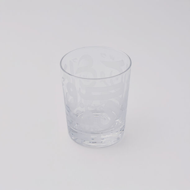 La Mesa glass tumblers set 4pcs with calligraphy design image number 1