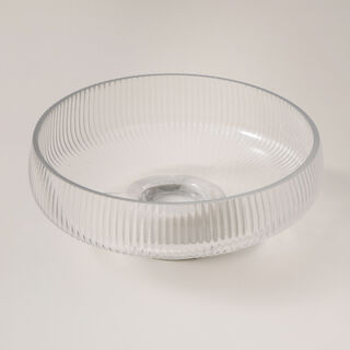 La Mesa glass bowl with marble base 20.5*9.5cm