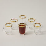 Glass Arabic Tea 6 Pieces  image number 3