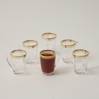Glass Arabic Tea 6 Pieces 