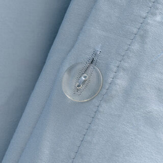 طقم غطاء لحاف قطن 3 قطع من بوتيك بلانش   260*200سم أزرق