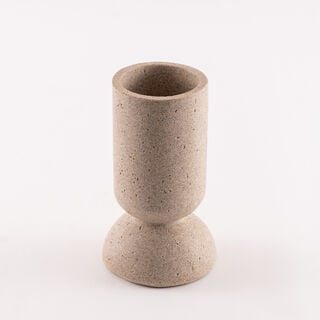 Homez resin huda vase 11.5*11.5*20cm, beige