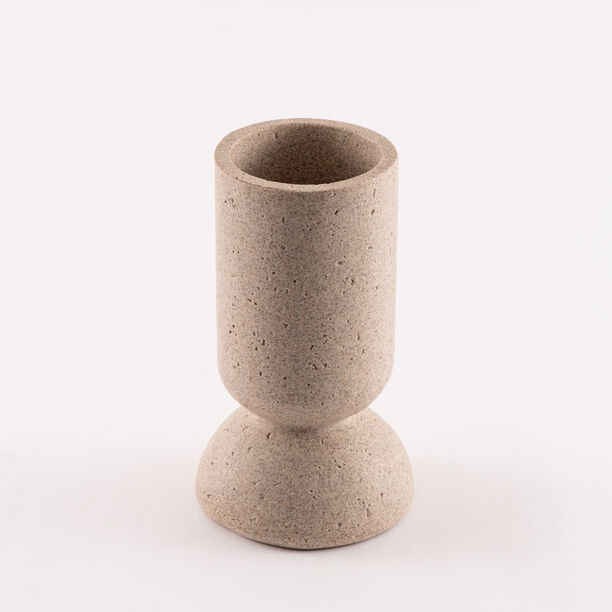 Homez resin huda vase 11.5*11.5*20cm, beige image number 1