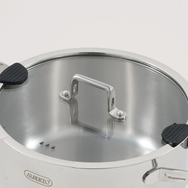 Alberto stainless steel 7pcs cookware set, silver image number 7