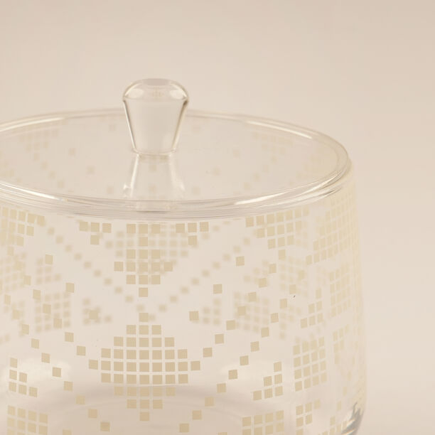 Dallaty Acrylic Sugar Bowl Naseej Collection, White image number 1