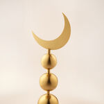 هومز ديكور رمضان معدني بتصميم هلال، ذهبي 17*20*59سم image number 2
