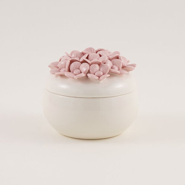 Homez Peaceful Peach Decor Bowl Off White 11.5*11.5*10.8 Cm image number 2