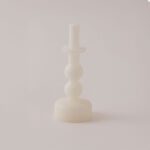 هومز شمعة جلو من شمع الصويا، أبيض 5.8*5.8*14سم image number 1