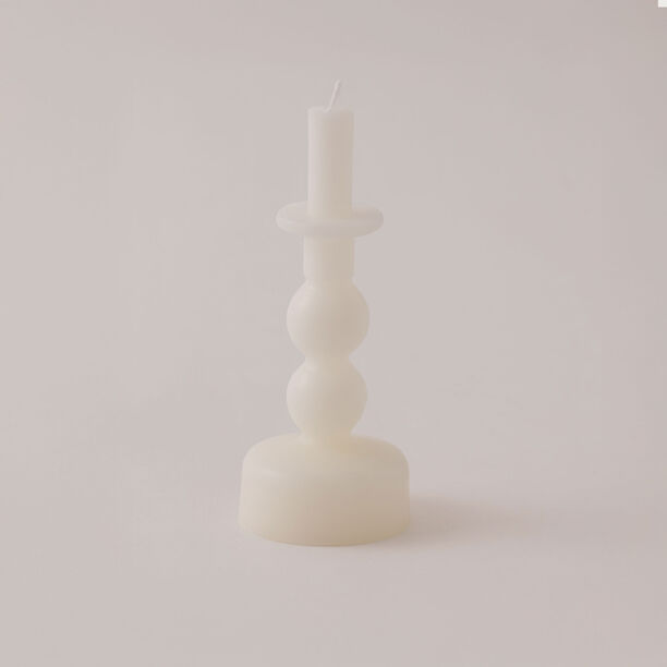 هومز شمعة جلو من شمع الصويا، أبيض 5.8*5.8*14سم image number 1