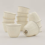 بنتولا طقم فناجين قهوة خزف صيني 12 قطعة image number 0