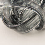 "Homez twist glass home accent 15cm, light grey image number 3