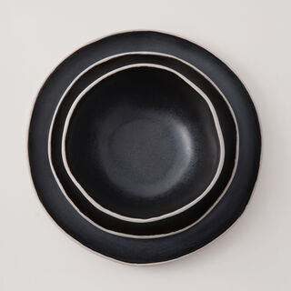 La Mesa Porcelain 12Pcs Dinner Set, Grey