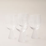 La Mesa 4 pcs juice glass cup ribbed with frosted bottom 8.9*8.9*17.2 cm image number 0