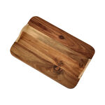 Alberto Acacia Wood Serving Tray With Rope Handles image number 2