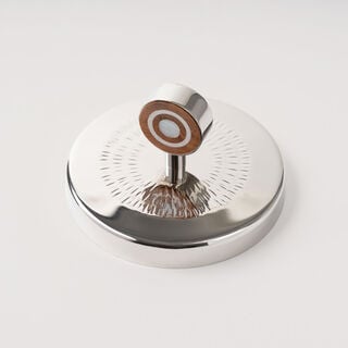 Pearl Collection Oud Burner Storage With Lid, Wood, 10*10*17.5 cm