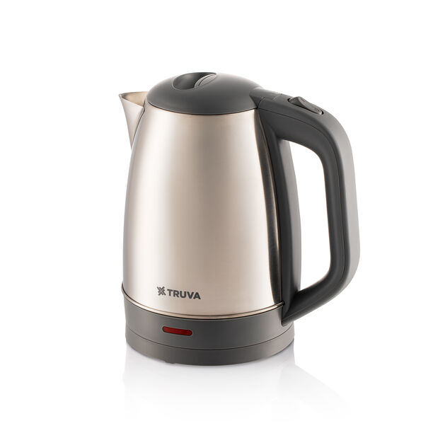 Truva Silver Stainless Steel Kettle, 1.7L image number 1