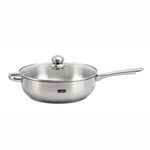Alberto Stainless Steel Deep Frypan With Glass Lid image number 0