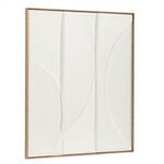 Homez wall art framed canvas wood, white 80*100cm image number 2