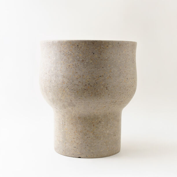 Homez Fibre Clay Decor Pot Dark, Grey 40*40*44 Cm image number 0