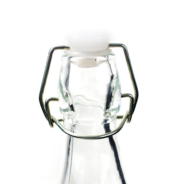 Glass Bottle With Metal Clip Lid image number 1