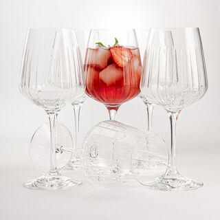 RCR 6 pc crystal stem glass set 490 ml Timeless collection