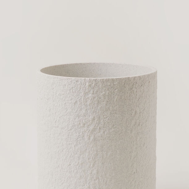 Homez polyresin waste bin, off white 20.3*20.3*25cm image number 1