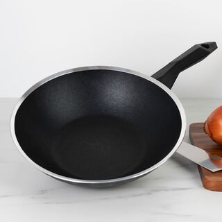 Alberto Diamond Deep Frypan 28Cm Black
