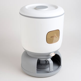 Alberto 10Kg rice dispenser grey round shape