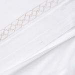 Boutique Blanche Geo Embroidered Duvet Cover Set 100% Cotton 300Tc Champagne 260*240 Cm image number 3