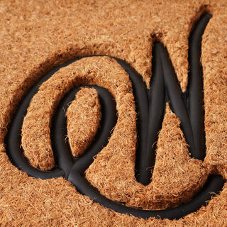 Homez welcome door mat, black