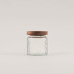Alberto 3pcs glass canister set with acacia wooden lids image number 3