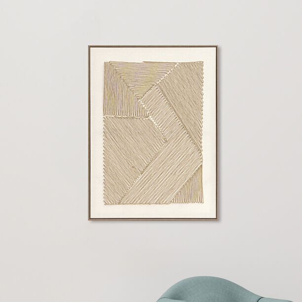 Homez square design canvas wall art in a wooden frame 60* 80*3.2cm image number 0