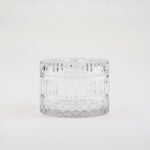 هومز علبة مناديل دايموند زجاج شفاف 16*16*11سم image number 2