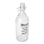 Glass Wide Bottle With Clip Lid image number 1