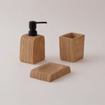 هومز طقم اكسسوارات حمام 3 قطع بولي ريزين، بيج image number 0