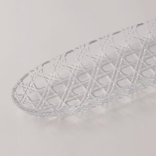 لاميسا طبق تقديم زجاجي 40.5*14*3 سم