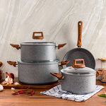 7 Pcs Forge Aluminum Granite Cookware Set image number 0
