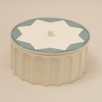 La Mesa porcelain food container Taibah collection, green dia 26cm image number 0