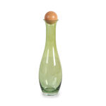 Rio Green Glass Slim Jug With Wood Lid image number 0
