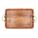 Serving Tray Gold & Black Olive image number 1
