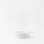 La Mesa Glass Bowl With Marble Base 25*25*11.5Cm image number 0