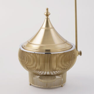 لاميسا سخان للتقديم، مطلي ذهب، تصميم حديث، 5 لتر