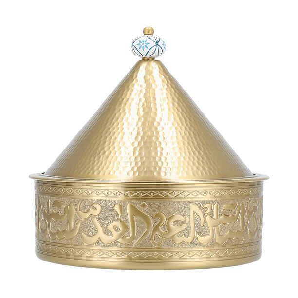 طبق تقديم مع سخان ستانلس ستيل   29*29*29 سم   لا ميسا image number 0