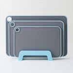 Alberto 3Pcs Big Cutting Boards, Dark Grey image number 0