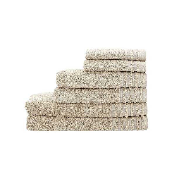 Cottage beige pack of 6 pcs towel set 70*140 cm image number 1