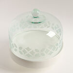 Safa'a white and green porcelain cake stand cake stand 77.5*39.5*32.5 cm image number 1