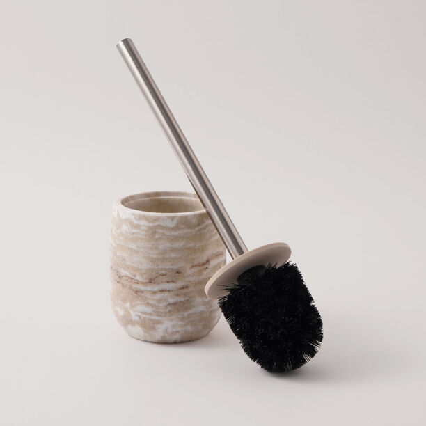 هومز حامل فرشاة حمام مجموعة دانز 10.6*10.6*11.7سم، بيج image number 0