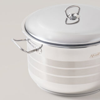 Mister Cook Single Stainless Steel Pot 22Cm, 4.5L