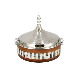 Small Food Warmer nickel Plated